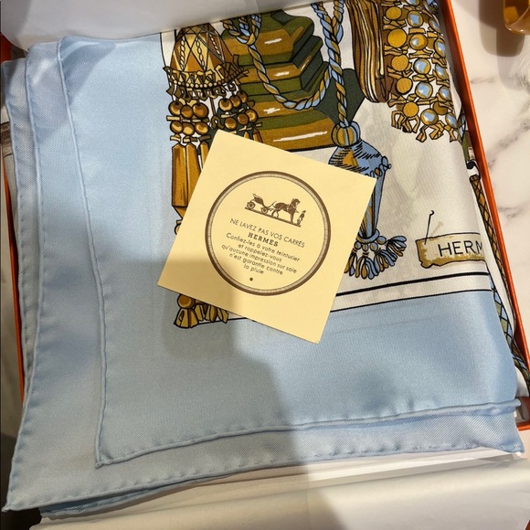 Authentic Hermes Silk Scarf - Picture 2 of 2